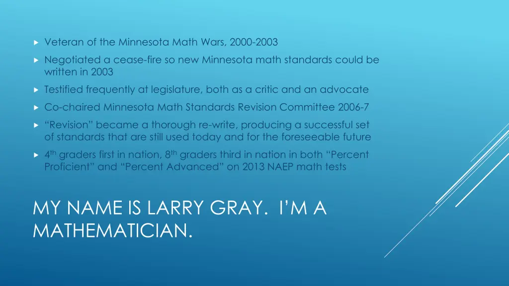 veteran of the minnesota math wars 2000 2003