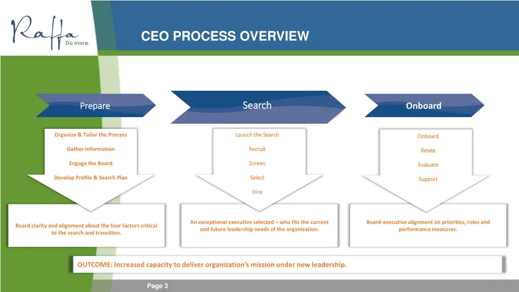 ceo process overview