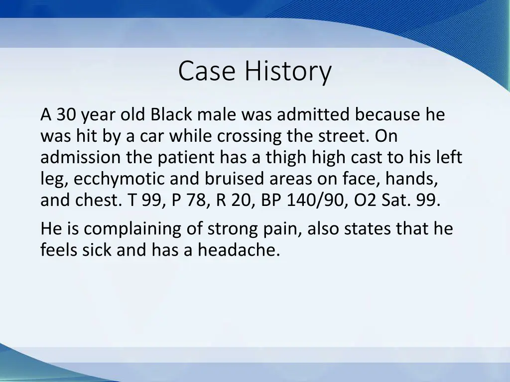 case history