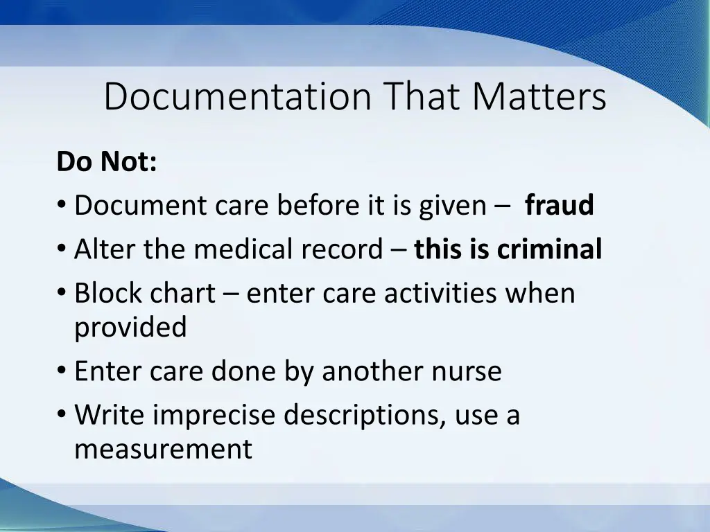 documentation that matters 12