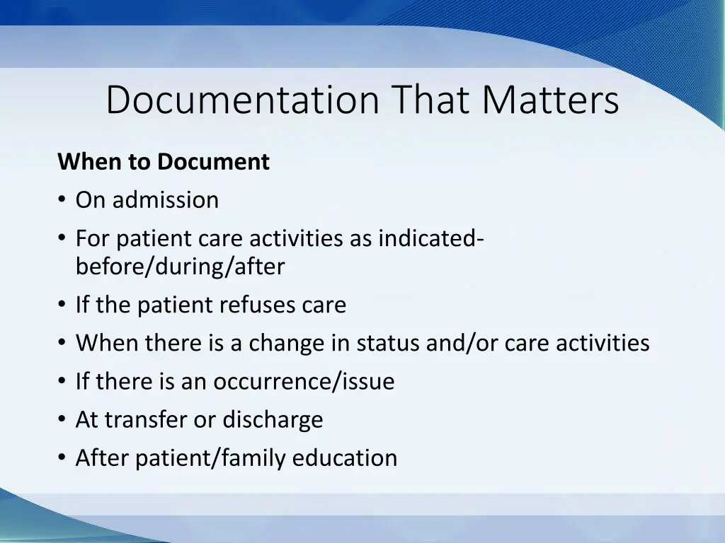 documentation that matters 7