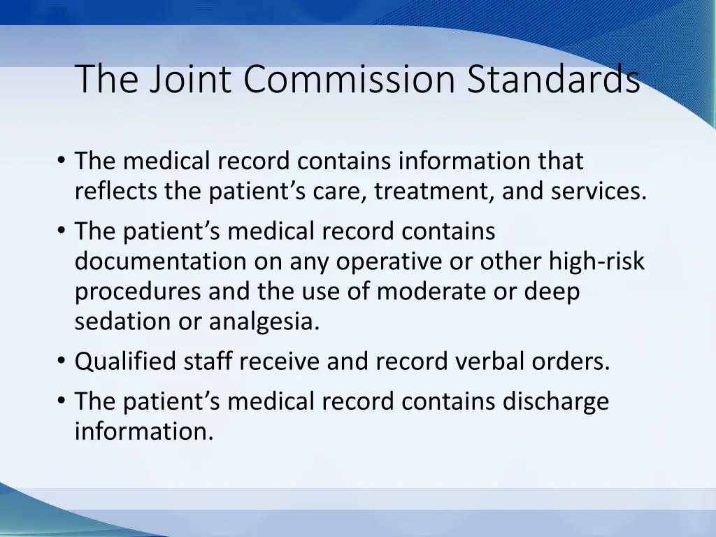 the joint commission standards 1