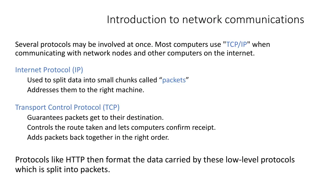 introduction to network communications