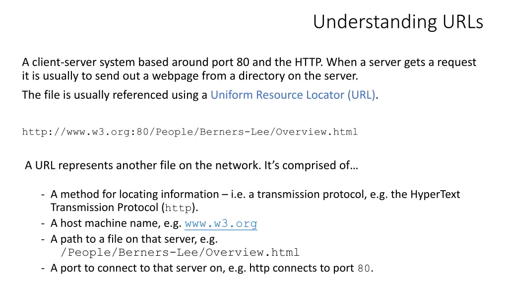 understanding urls