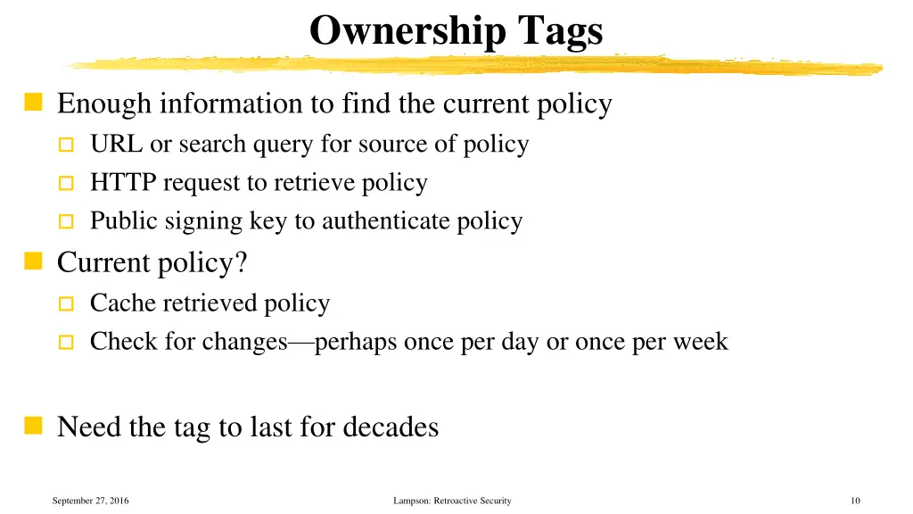 ownership tags