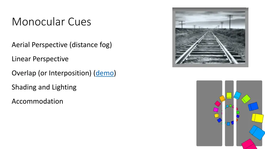 monocular cues 1