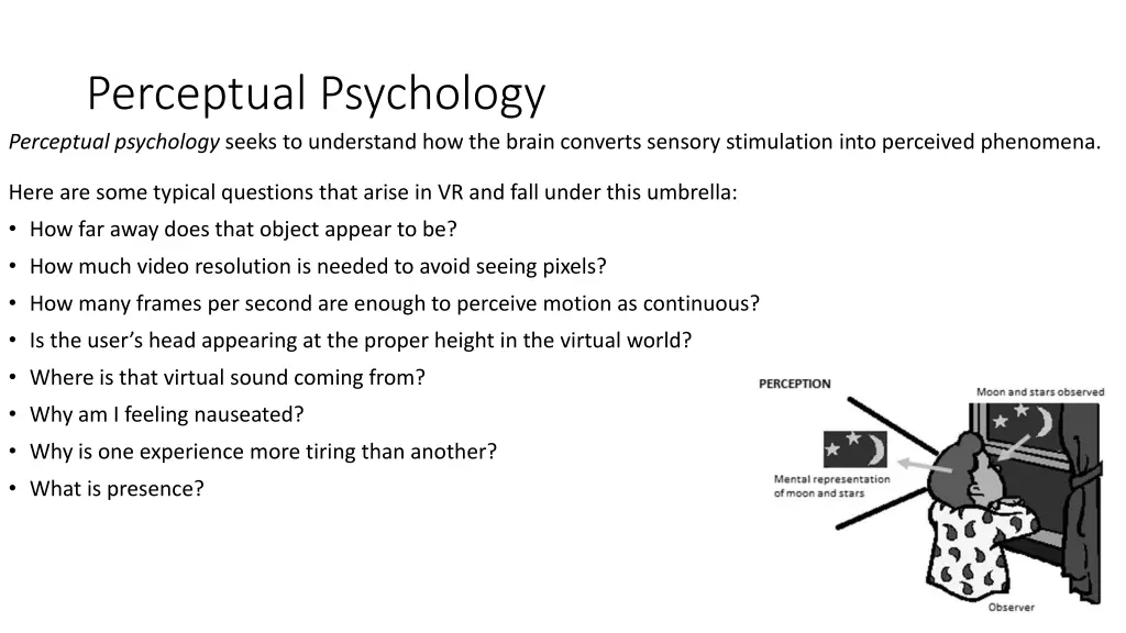 perceptual psychology perceptual psychology seeks