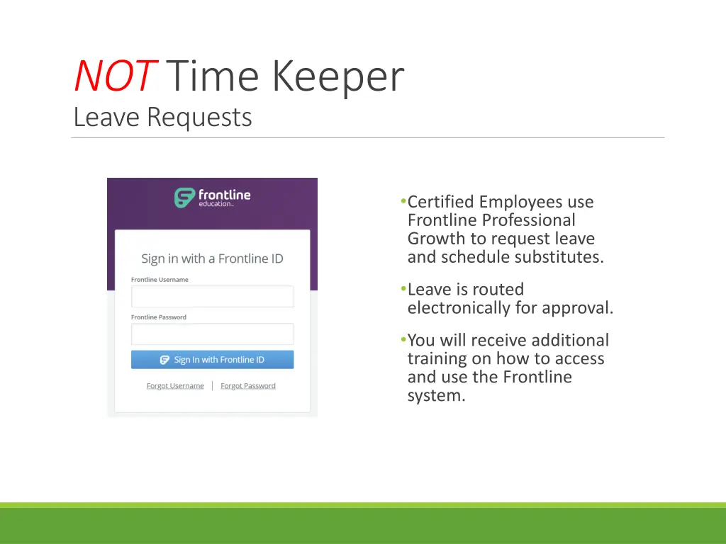 not time keeper leave requests