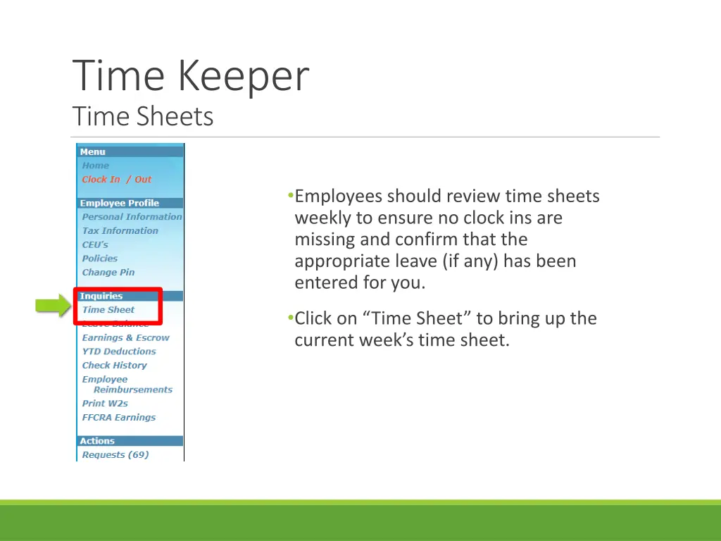 time keeper time sheets