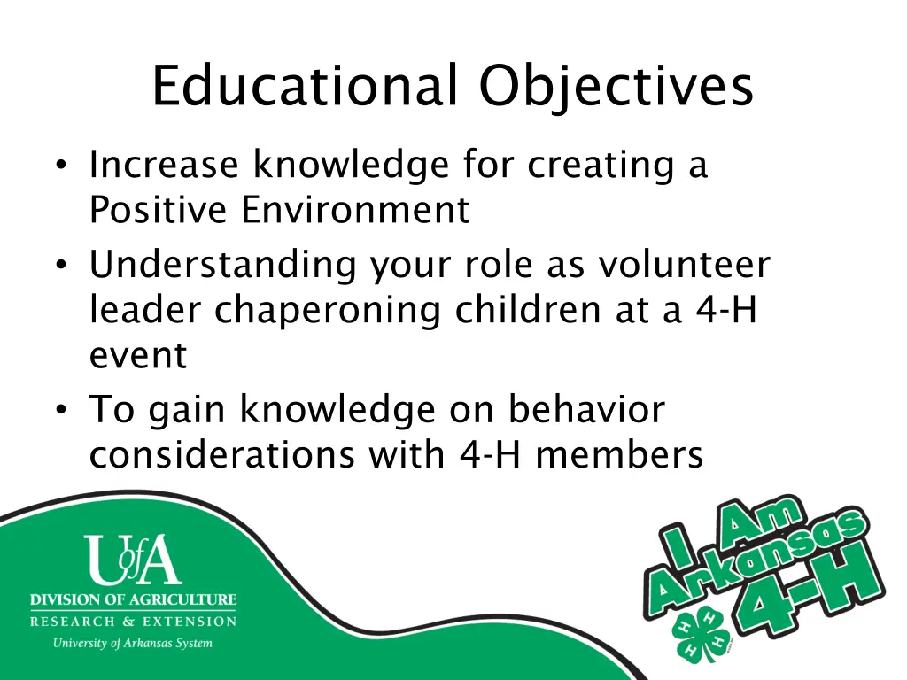 educational objectives