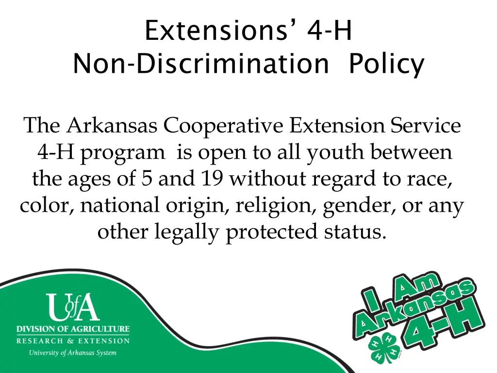 extensions 4 h non discrimination policy 1