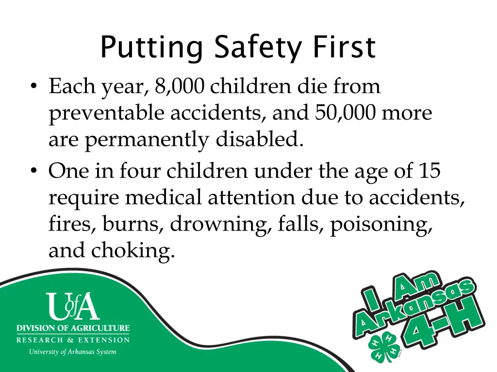 putting safety first each year 8 000 children