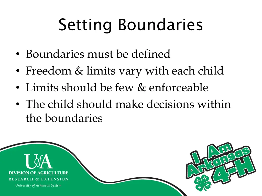 setting boundaries