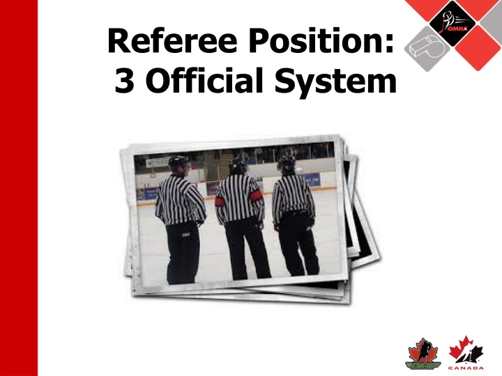 referee position 3 official system