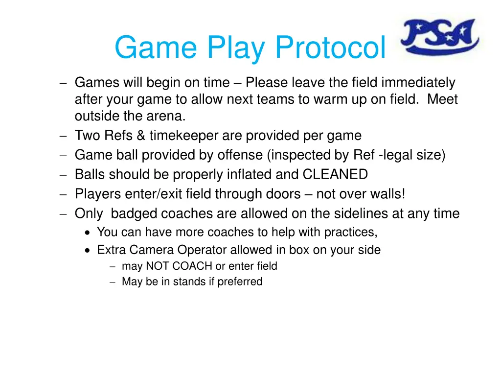 game play protocol