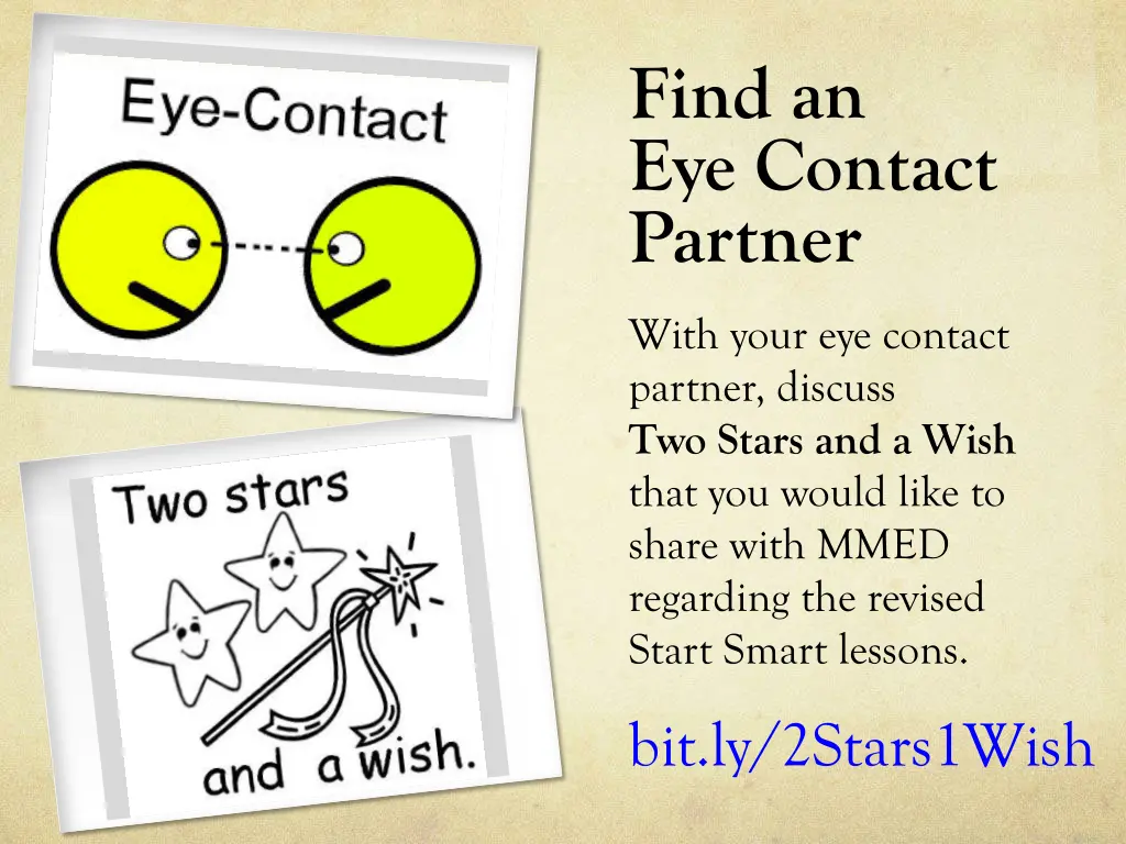 find an eye contact partner