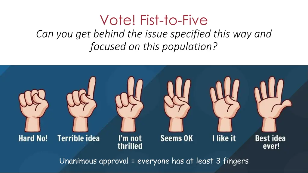 vote fist to five