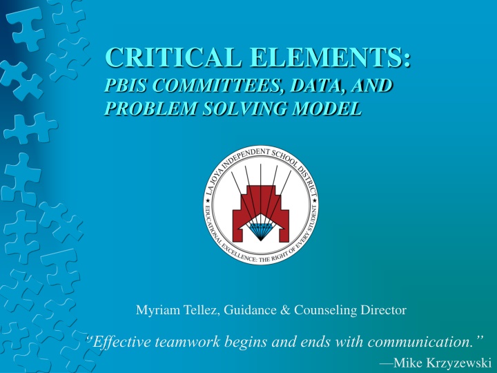 critical elements pbis committees data