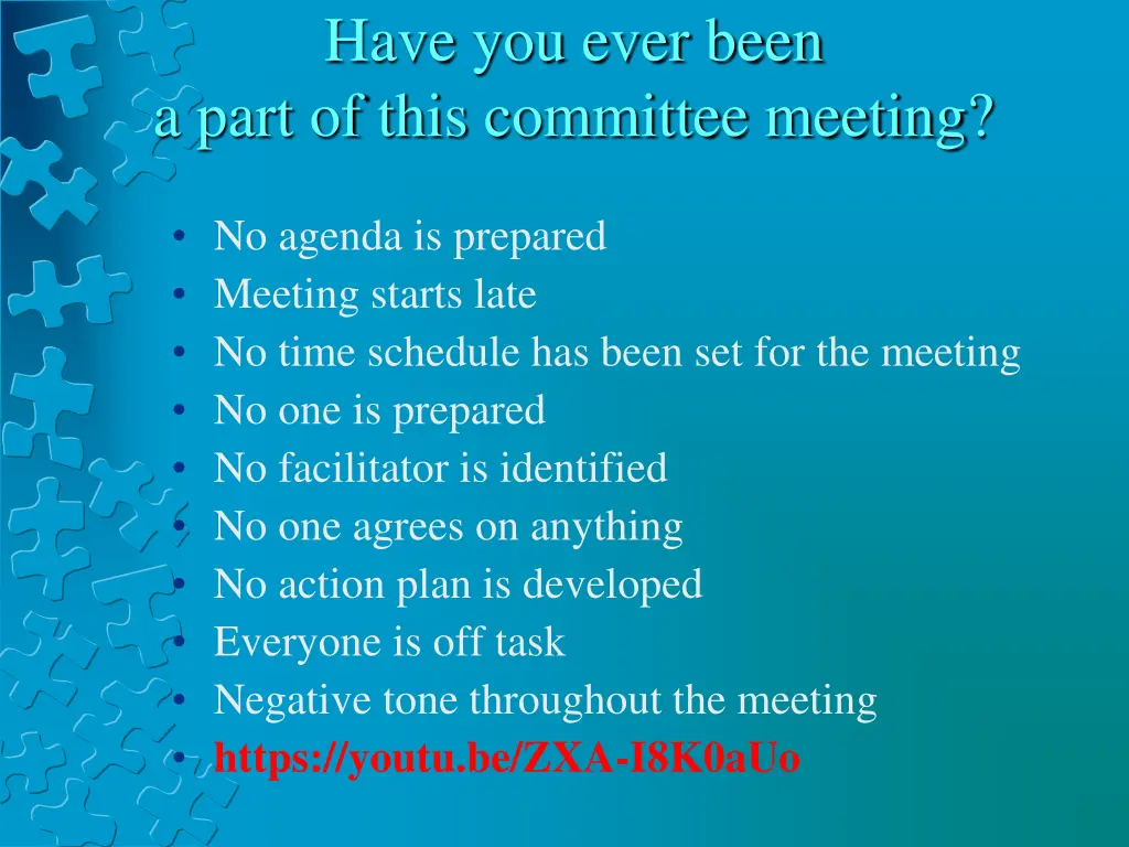 have you ever been a part of this committee