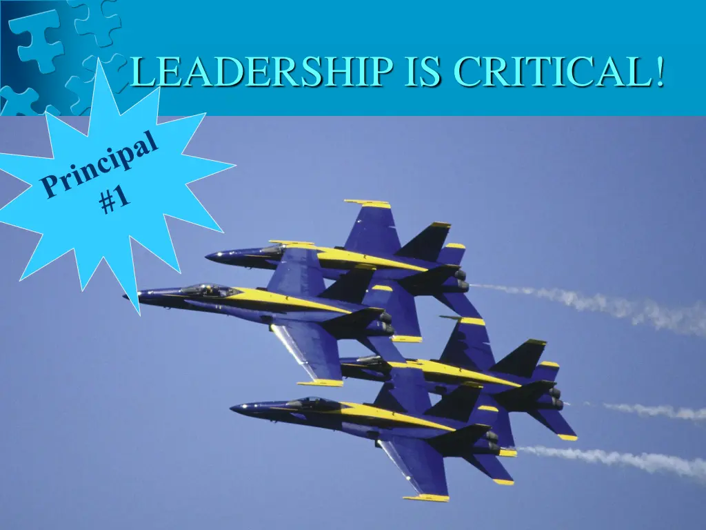 leadership is critical