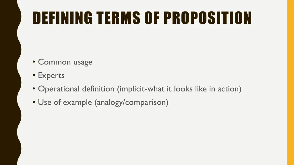 defining terms of proposition