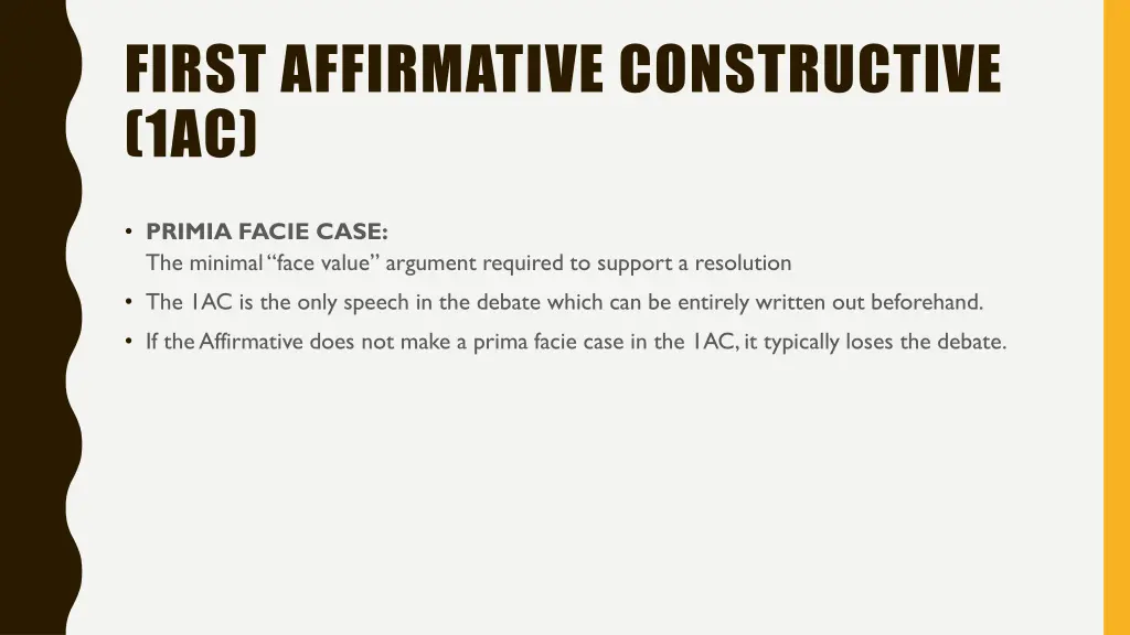 first affirmative constructive 1ac