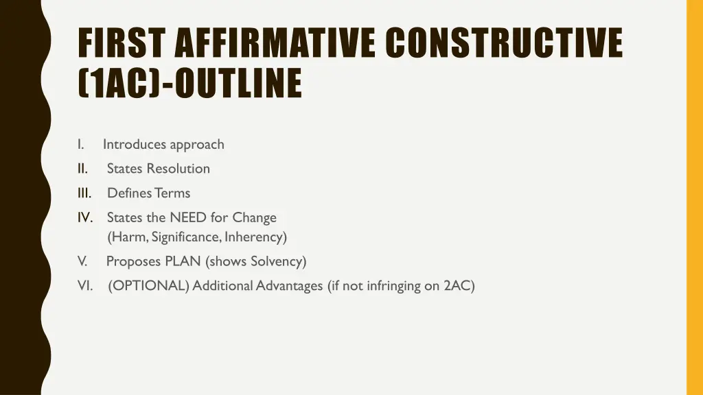 first affirmative constructive 1ac outline