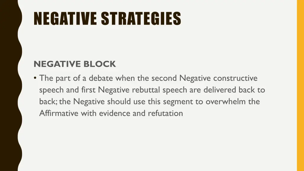 negative strategies 1