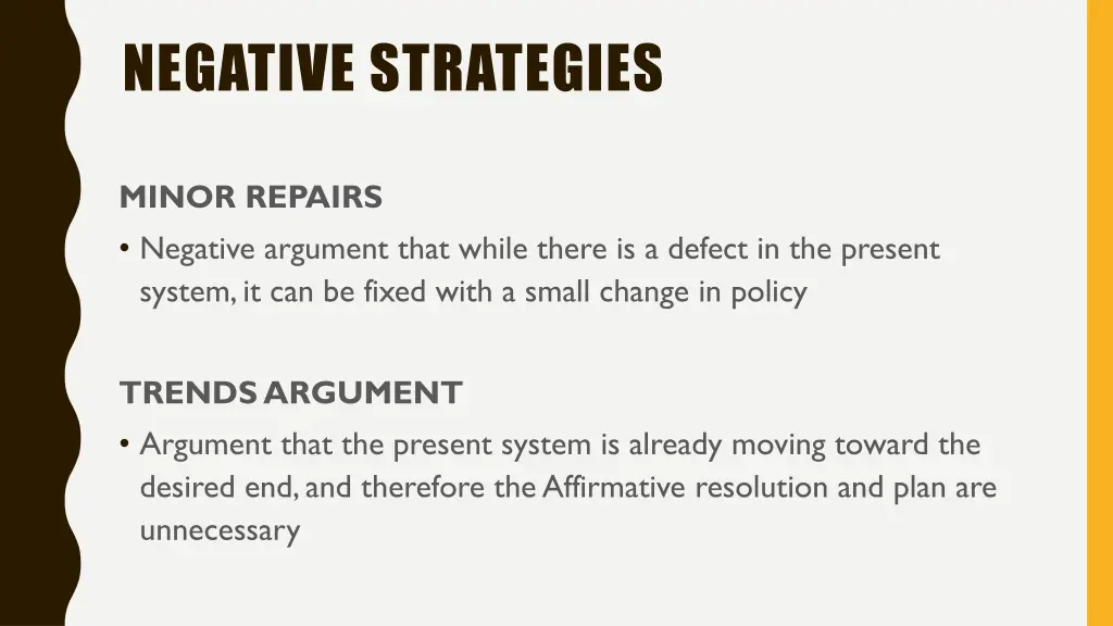 negative strategies 2