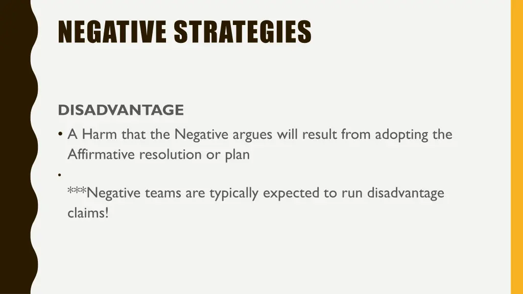 negative strategies 4