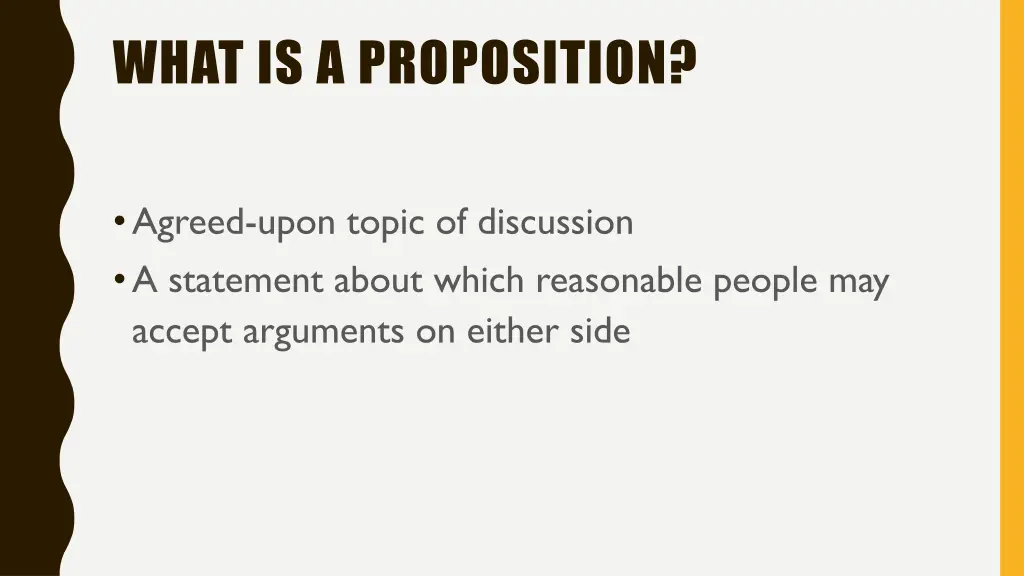 what is a proposition