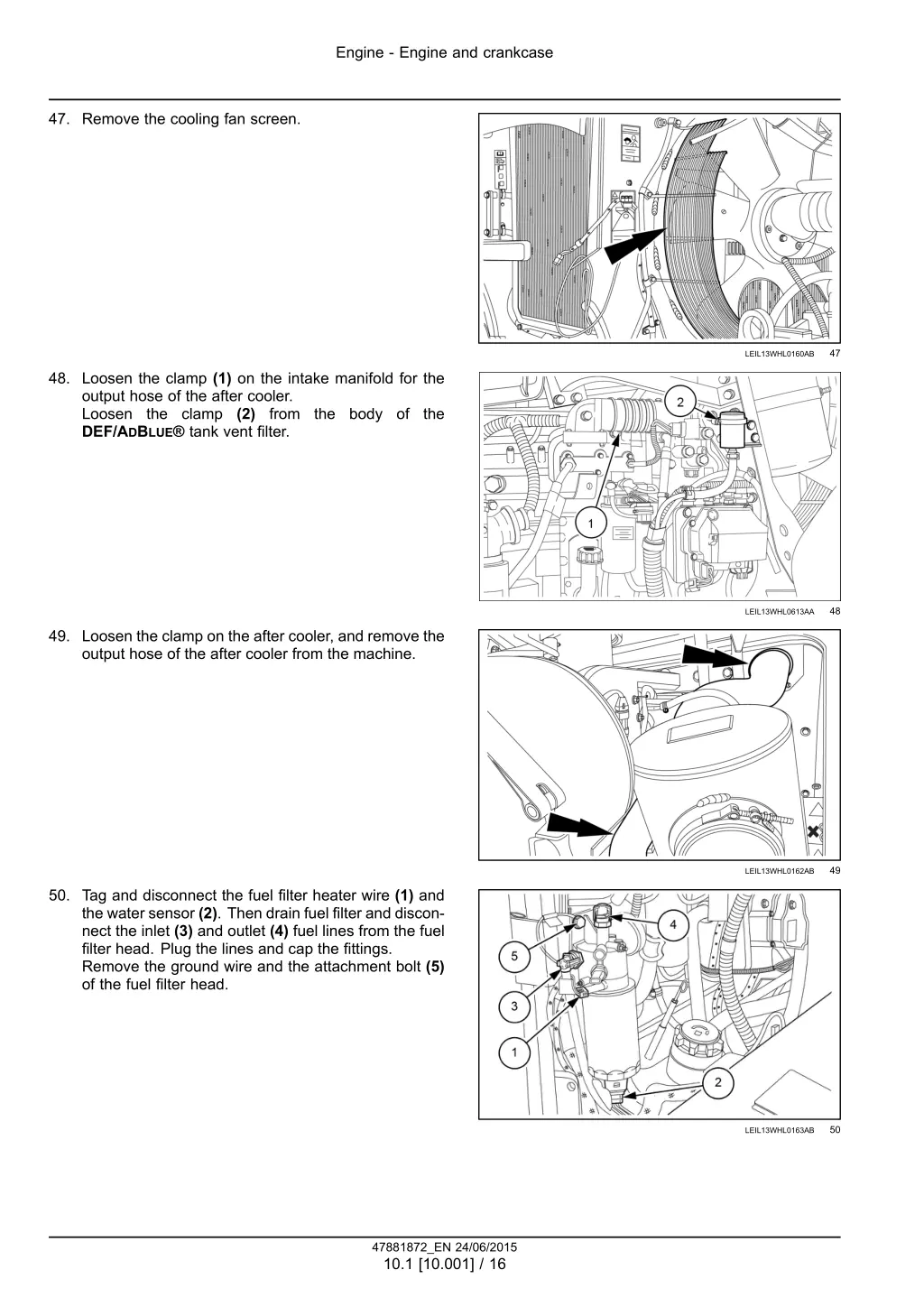 engine engine and crankcase 13