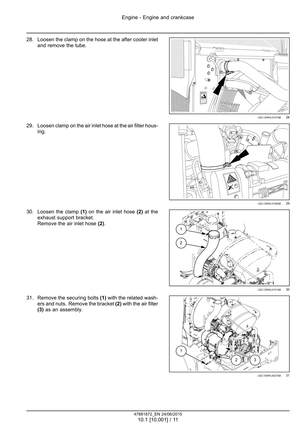 engine engine and crankcase 8