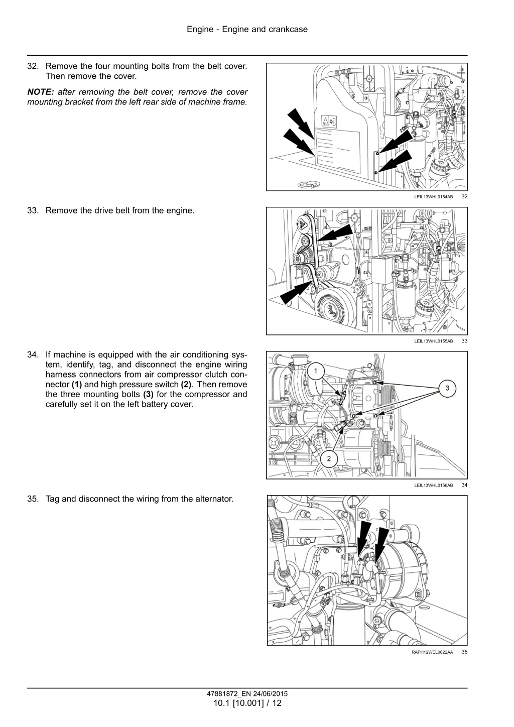 engine engine and crankcase 9