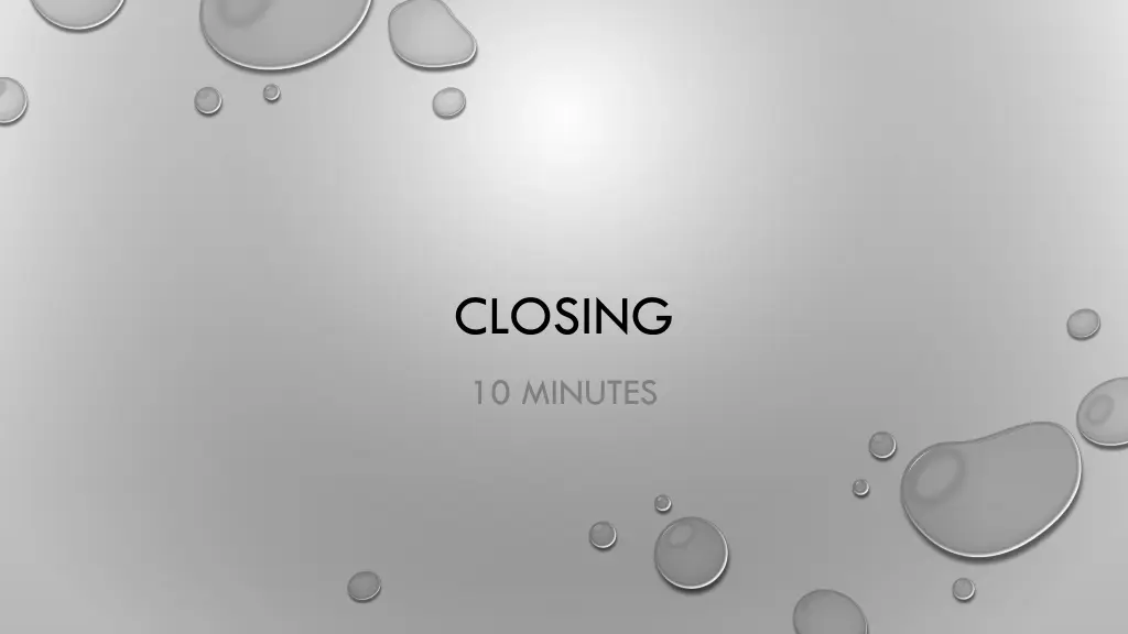 closing