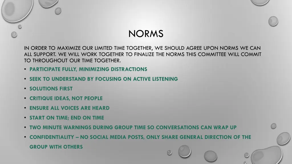 norms