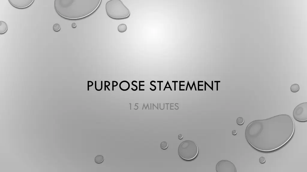 purpose statement