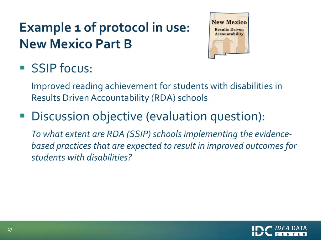 example 1 of protocol in use new mexico part b