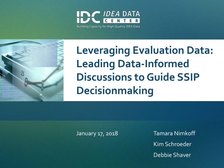 leveraging evaluation data leading data informed