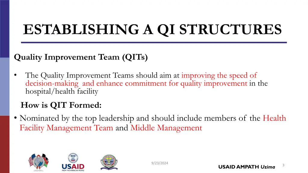 establishing a qi structures