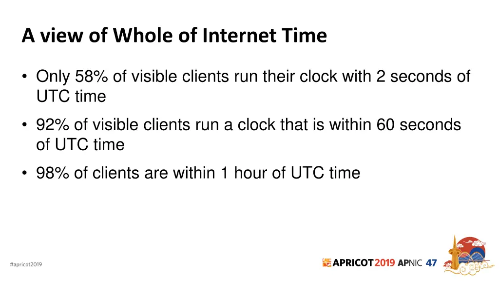 a view of whole of internet time