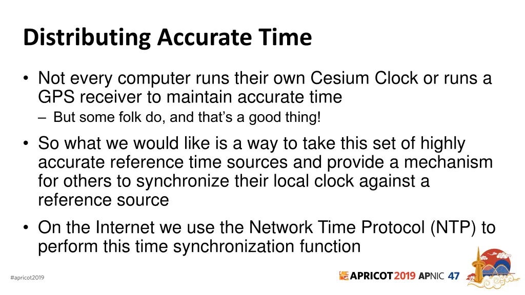 distributing accurate time