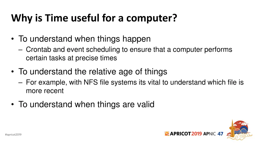 why is time useful for a computer