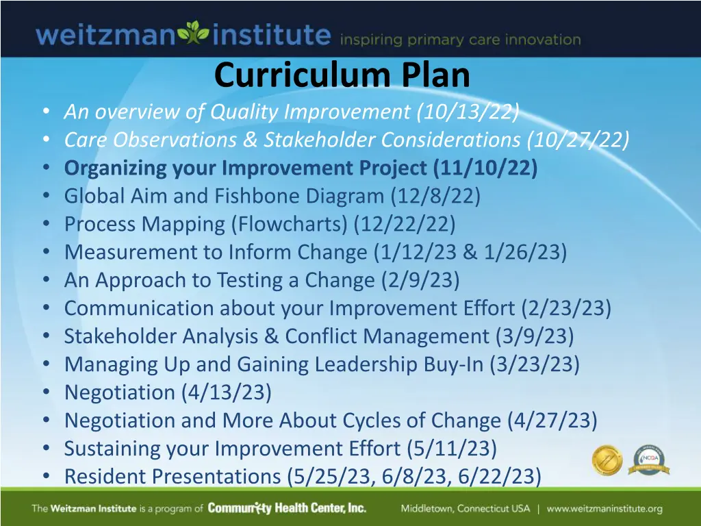 curriculum plan