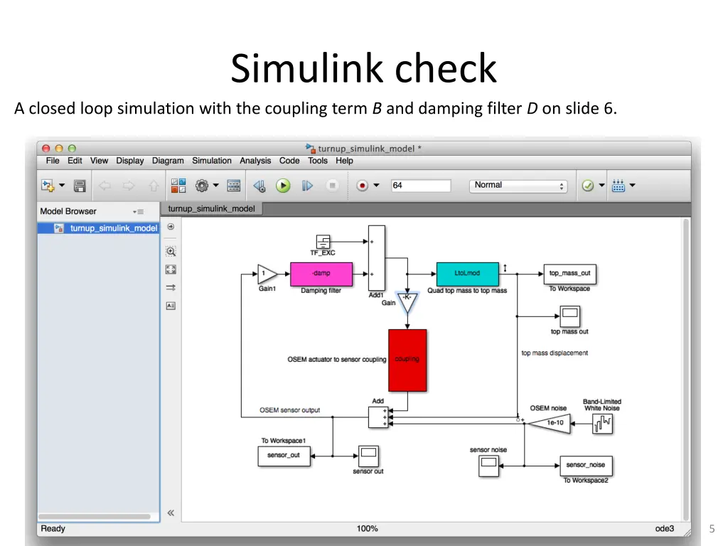 simulink check