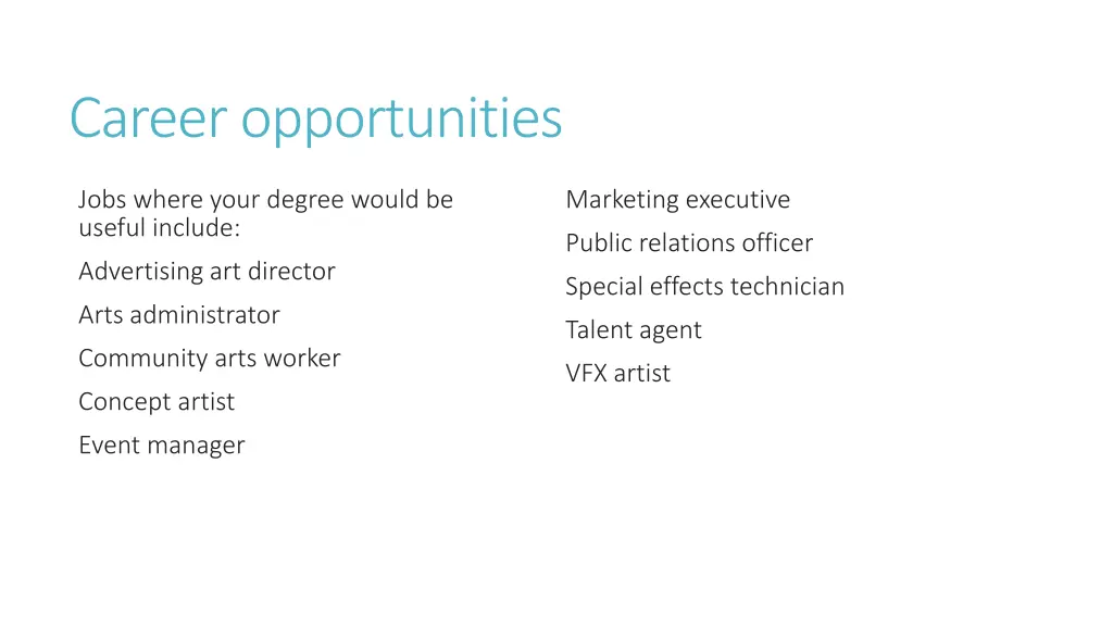 career opportunities 1