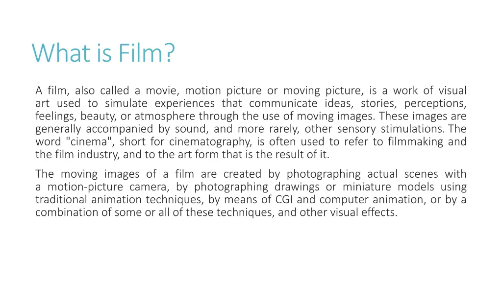 what is film