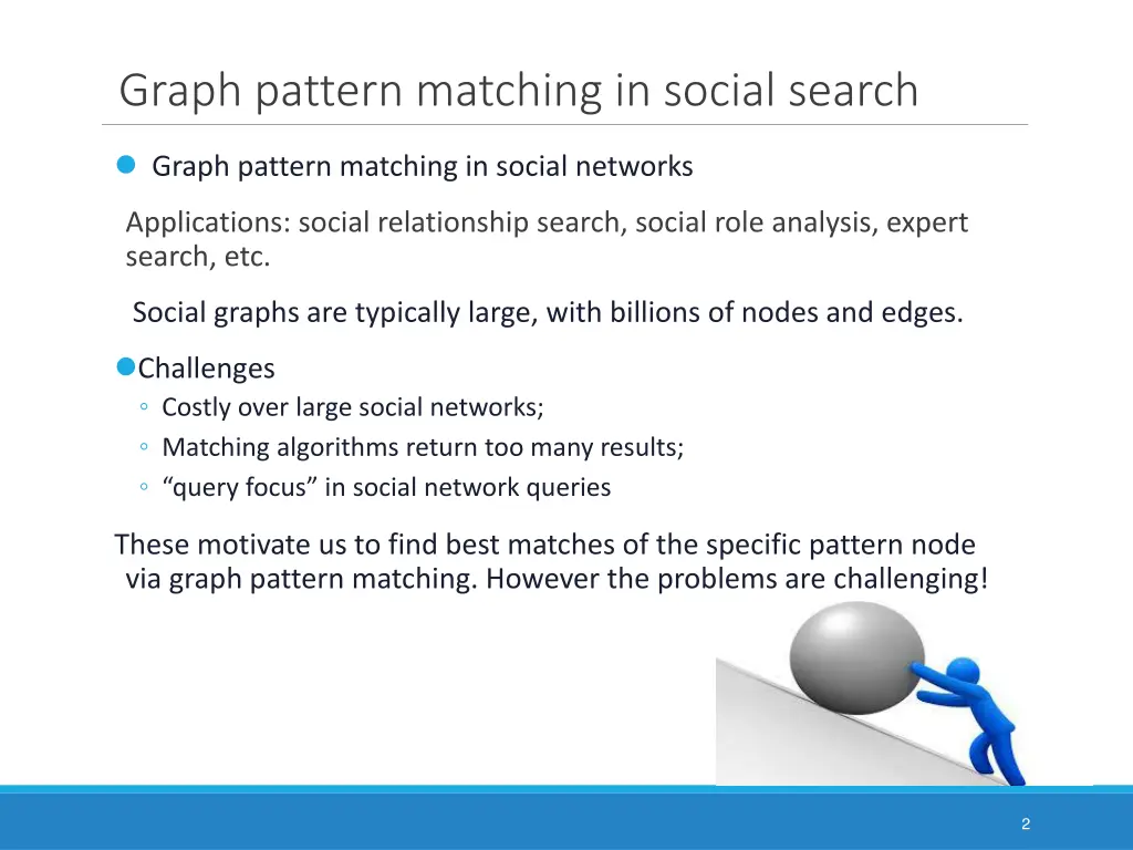 graph pattern matching in social search