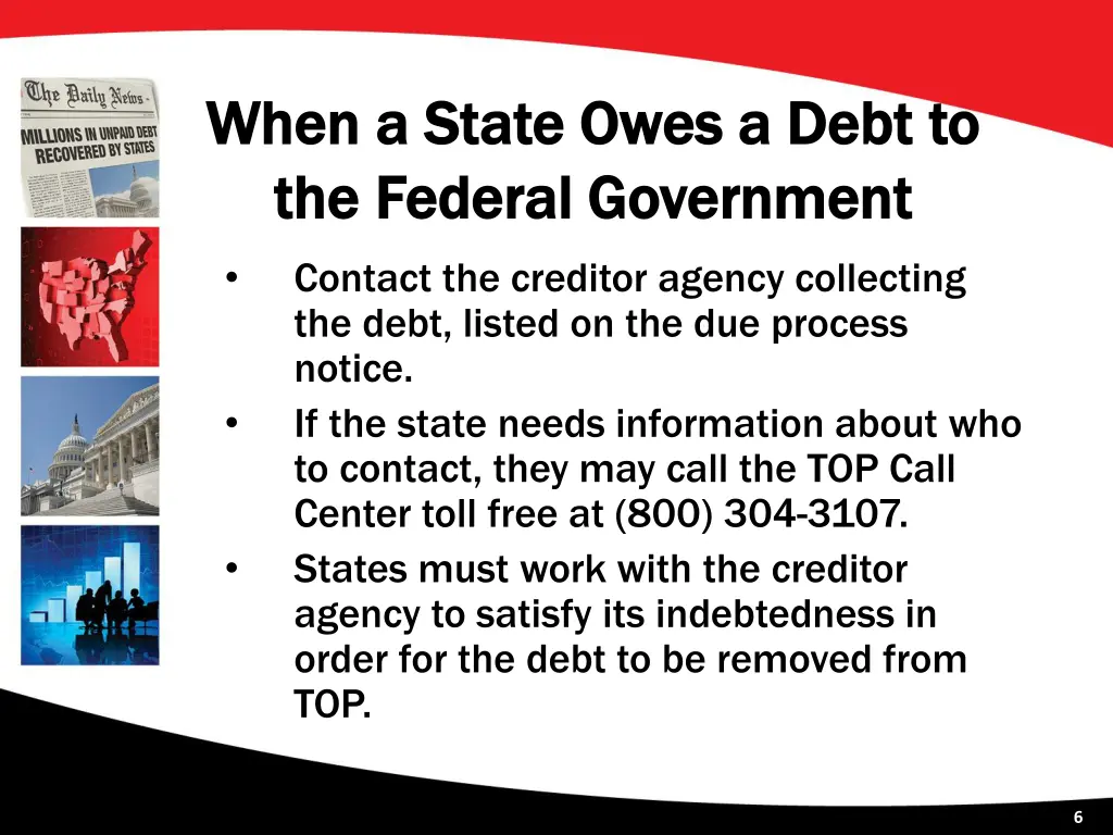 when a state owes a debt to when a state owes