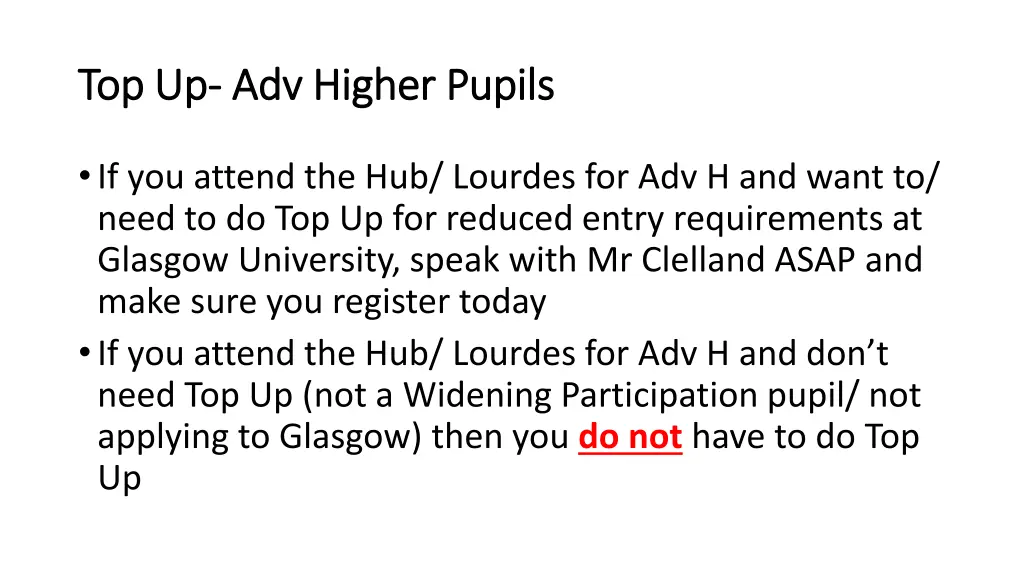 top up top up adv higher pupils adv higher pupils